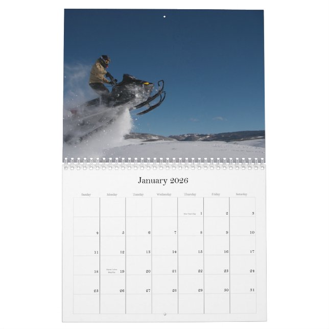 Calendrier de photo du Snowmobile 2010 (Jan 2026)