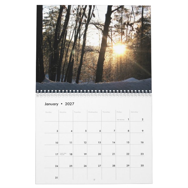 Calendrier de photographie de la Nouvelle (Jan 2027)