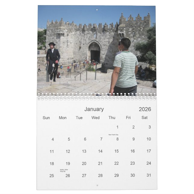 Calendrier de photographie de la Palestine (Jan 2026)