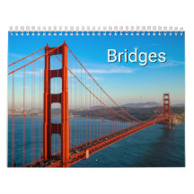 Calendrier de photographie de ponts à travers le m