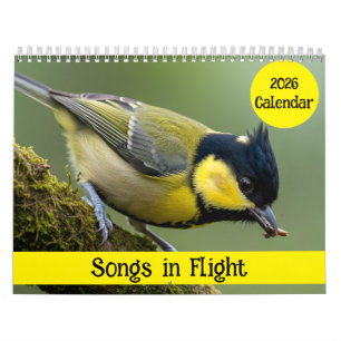 Calendrier de photographie d'oiseaux en vol : 2026
