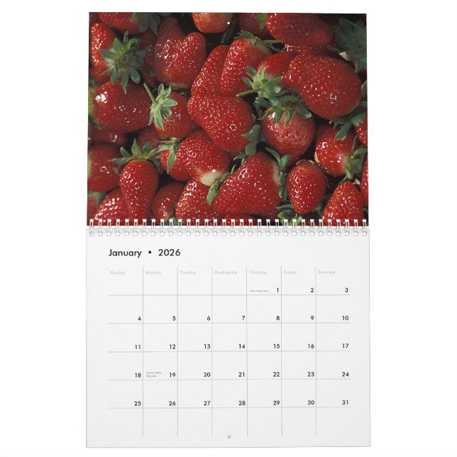 Calendrier de photographie du produit de (Jan 2026)