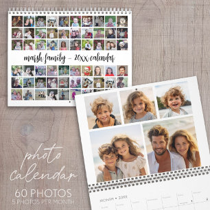 Calendrier de photographie moderne 2023 pour famil