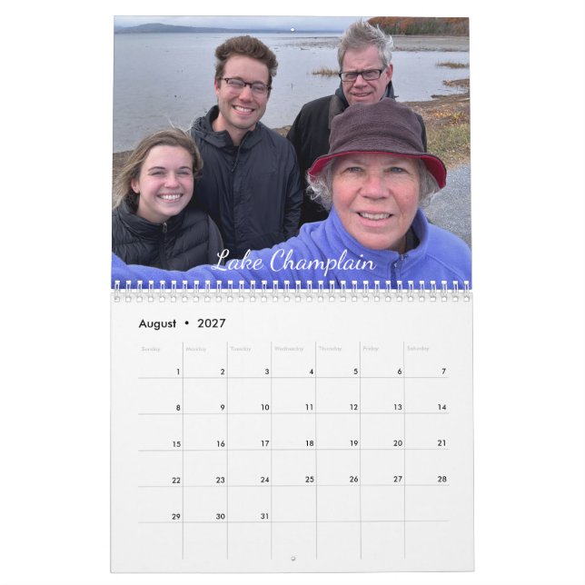 Calendrier de photos de famille 2027 (Aug 2027)