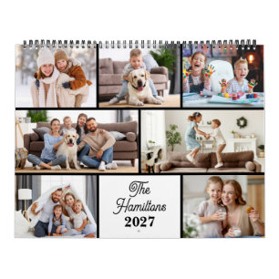 Calendrier de photos de famille personnalisé moder