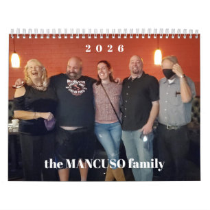 Calendrier de photos de famille simples