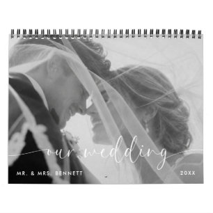 Calendrier de photos de mariage