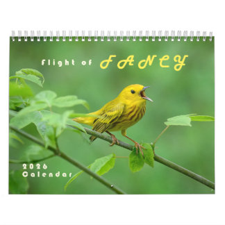 Calendrier de photos d'oiseaux originaux 2026 - Pa