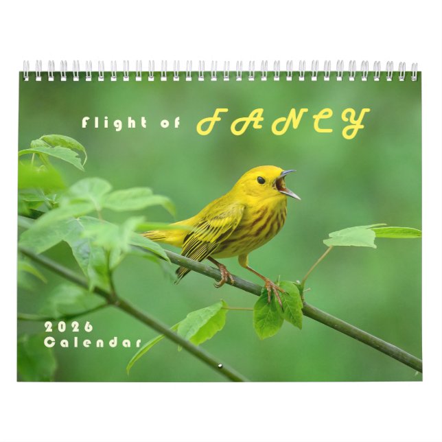 Calendrier de photos d'oiseaux originaux 2026 - Pa (Protection)