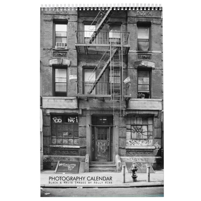 CALENDRIER DE PHOTOS NOIRES ET BLANCS - Kelly Wine (Protection)