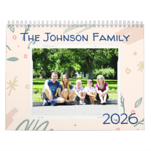 Calendrier de photos personnalisées pour la famill