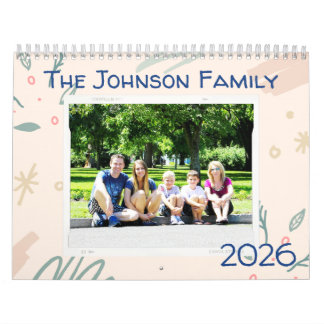 Calendrier de photos personnalisées pour la famill