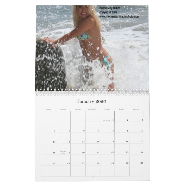 Calendrier de Pin- de bikini de Miller de joie de (Jan 2026)