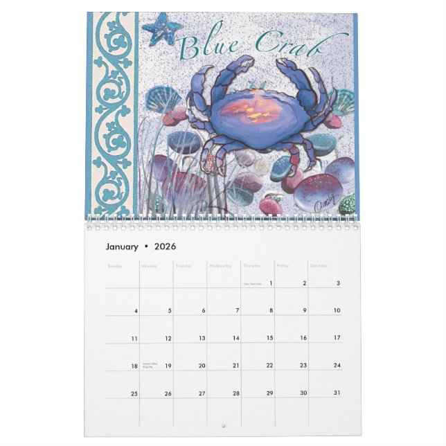 Calendrier de plage (Jan 2026)