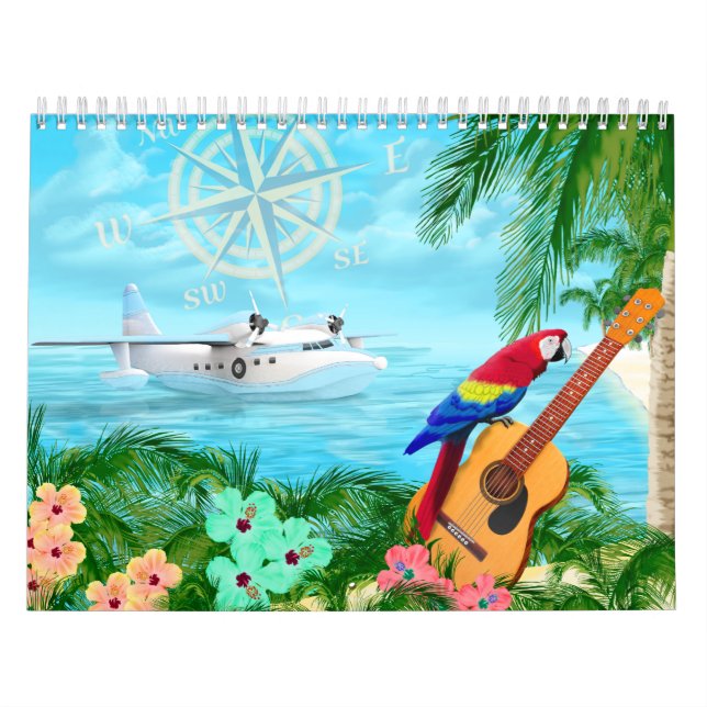Calendrier de plage des îles tropicales (Protection)