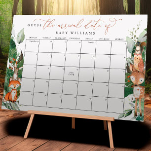 Calendrier de Poster de Bois pour Deviner la Date