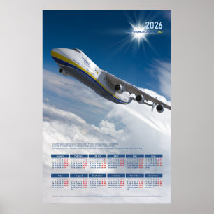 Calendrier de poster hommage à l'Antonov An-225 Mr