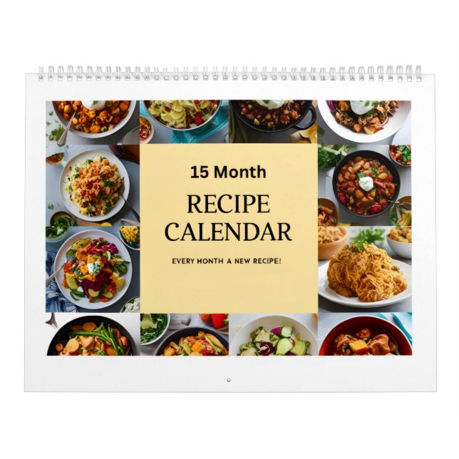 Calendrier de recettes sur 15 mois (Protection)