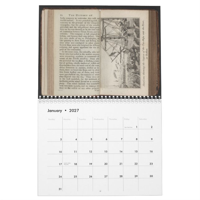Calendrier de révolution américaine (Jan 2027)