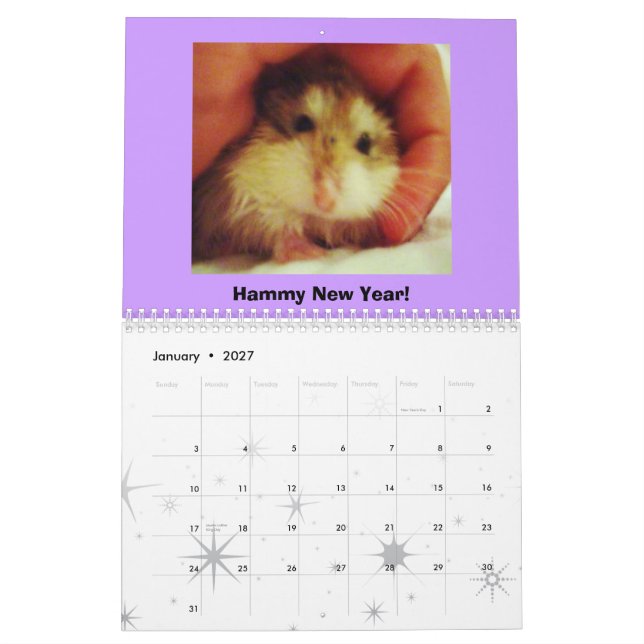 Calendrier de Roborovski 2011 (Jan 2027)