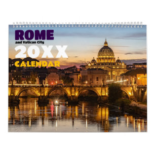 Calendrier de Rome Vatican Italie 2027