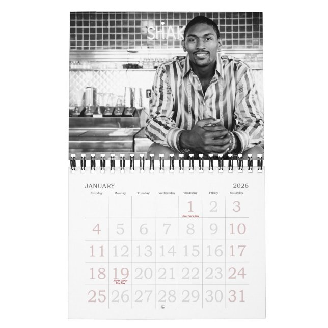 Calendrier de Ron Artest 2010 (Jan 2026)