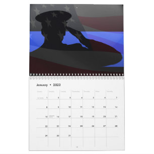 Calendrier de salut de ligne bleue mince