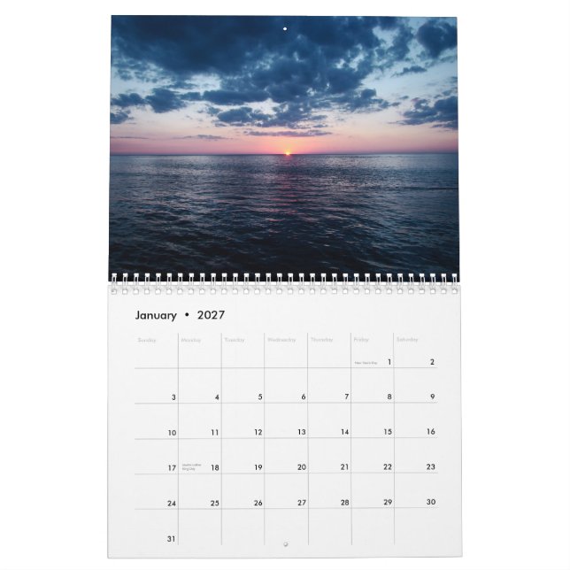 Calendrier de Sarasota, la Floride (Jan 2027)