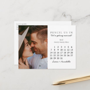 Calendrier de sauvegarde de date Carte postale de 