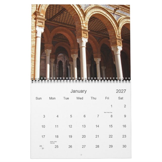 Calendrier de Sevilla (Jan 2027)