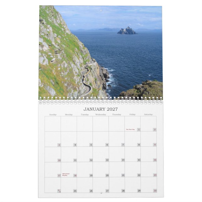 Calendrier de Skellig Michael (Jan 2027)