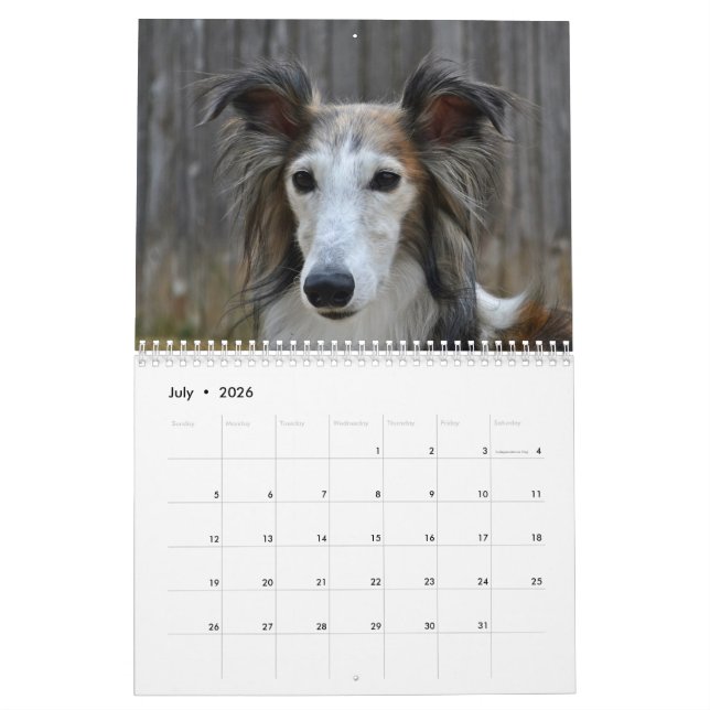 Calendrier de soie de Windhound 2017 (Jul 2026)