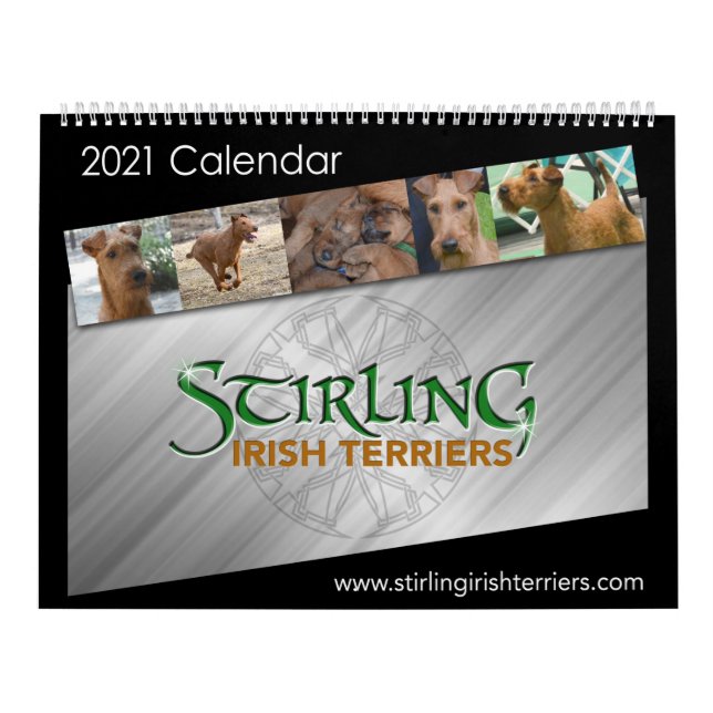 Calendrier de Stirling Irish Terriers 2021 (Protection)
