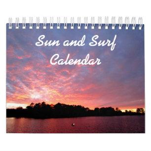 Calendrier de Sun et de surf