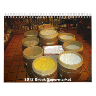 Calendrier de supermarché de 2012 Grecs