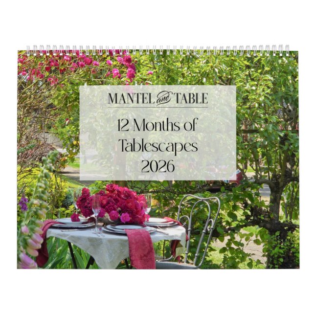 Calendrier de Tablescapes 2026 sur 12 Mois (Protection)