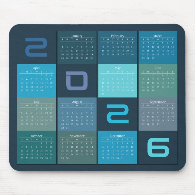 Calendrier de tapis de souris 2024 (Devant)