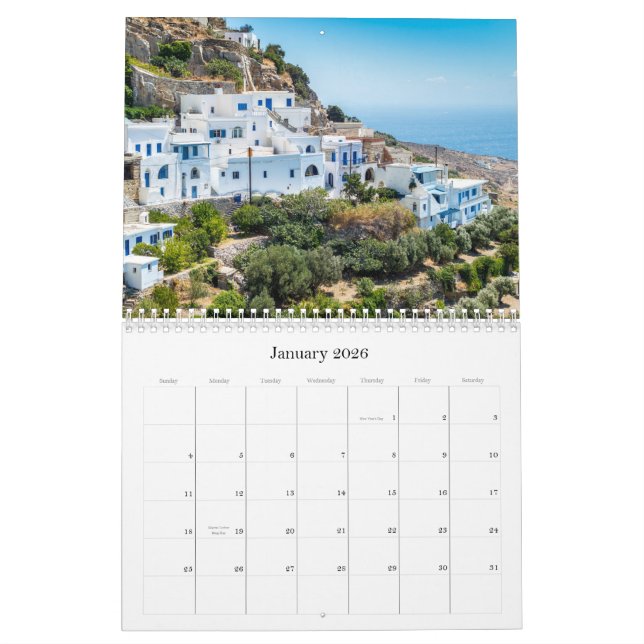 Calendrier de Tinos (Jan 2026)