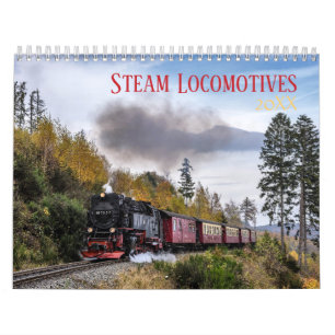 Calendrier de train de locomotive à vapeur