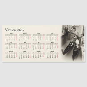Calendrier de Venise, Italie 2017
