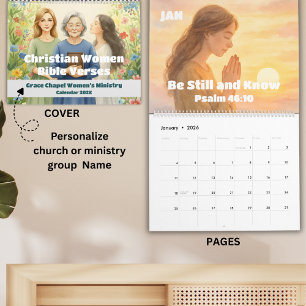 Calendrier de versets bibliques pour femmes chréti