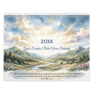 Calendrier de versets bibliques sur la création de
