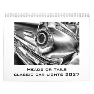 Calendrier de voiture classique 2027 Heads or Tail