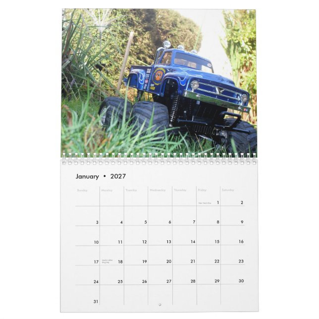 calendrier de voiture d'IconicRC.com 2012 RC (Jan 2027)