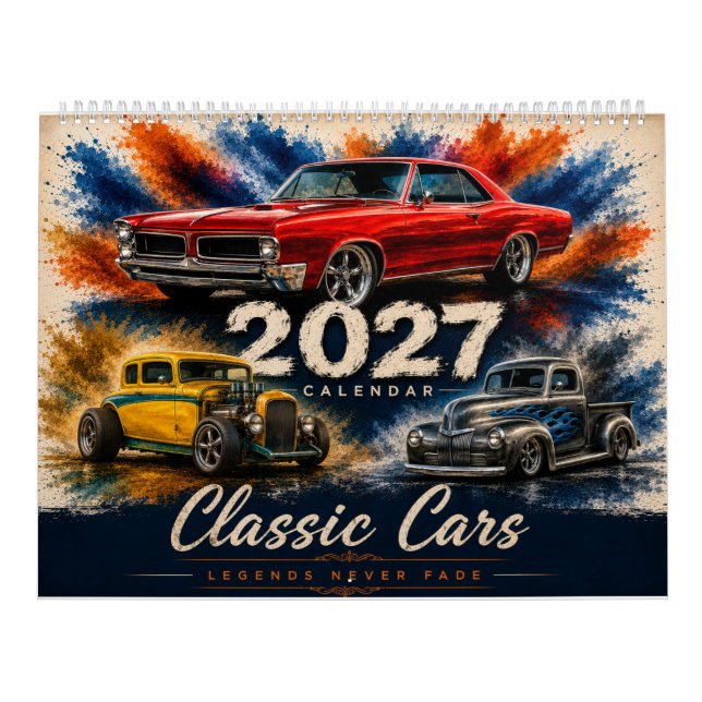 Calendrier de voitures de muscle vintage (Protection)