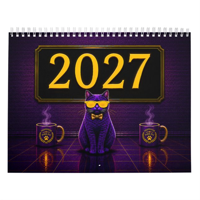 Calendrier de voyage de Professor Purr-ple pour 20 (Protection)