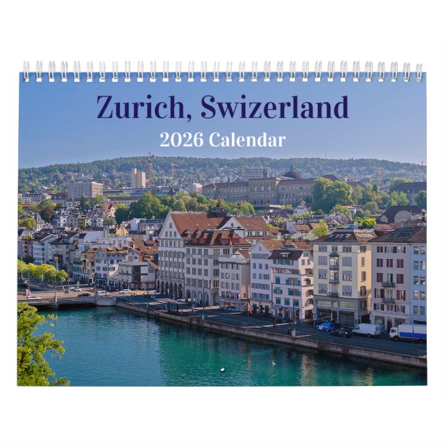 Calendrier de Zurich Suisse 2026 (Protection)