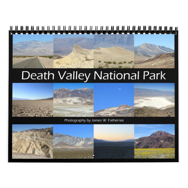 Calendrier Death Valley N. P. Wall Calendar par J. Patrie. (Protection)