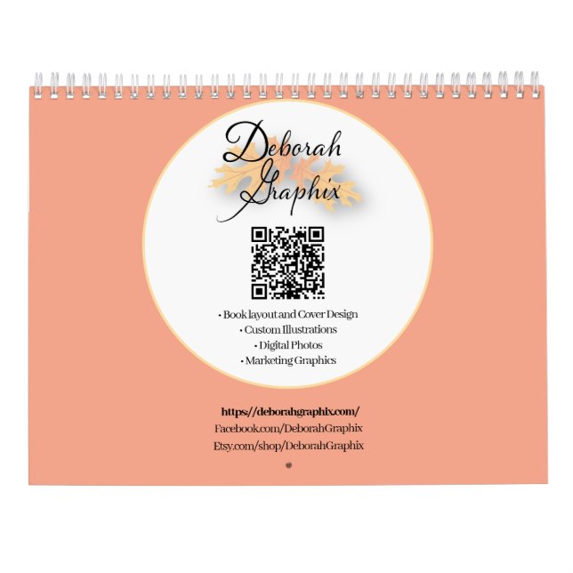 Calendrier DeborahGraphix 2025 (Dos)
