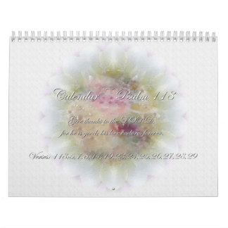 Calendrier d'écritures saintes de ~ du psaume 118